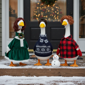 3-Pack Porch Goose Wig Set for 17 & 23 Inch Statues