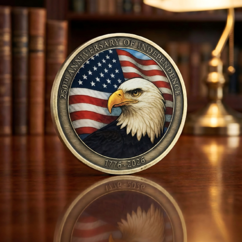 Historic USA 250th Anniversary Challenge Coin