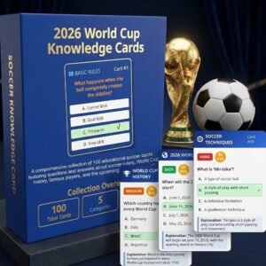 2026 World Cup Soccer 100 Questions Knowledge Cards