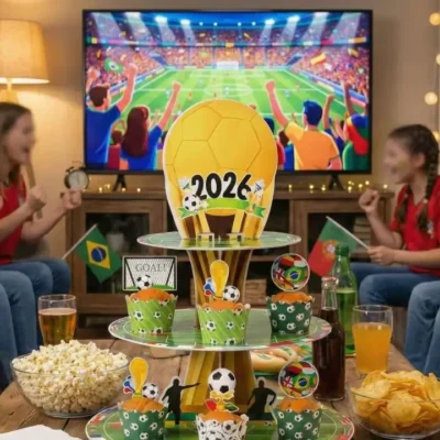 soccer ball cupcake toppers