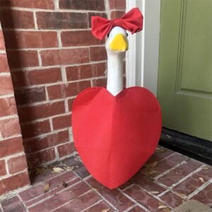 23" Valentine Goose Outfits- Outdoor Heart Decor