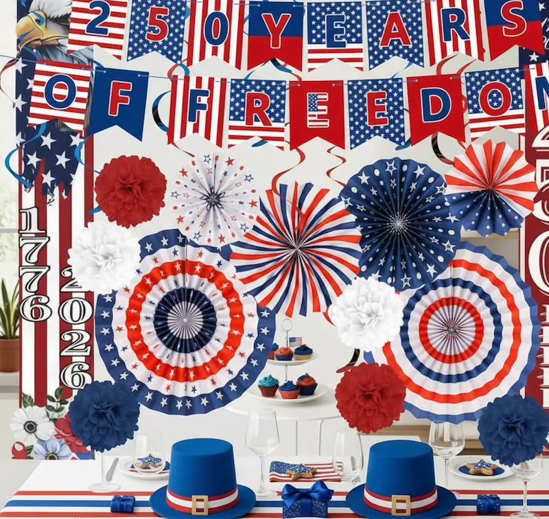 US Anniversary Decoration Set