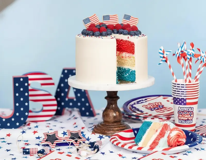 patriotic disposable tableware