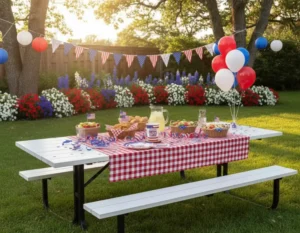 patriotic plastic plates