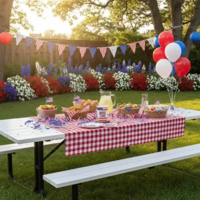 patriotic plastic plates