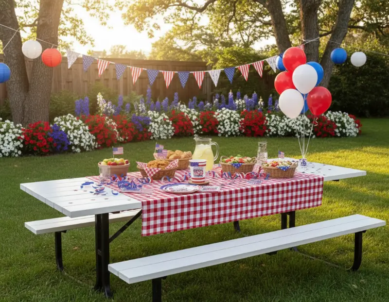 patriotic plastic plates