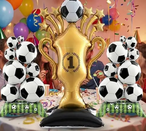 soccer foil balloon set