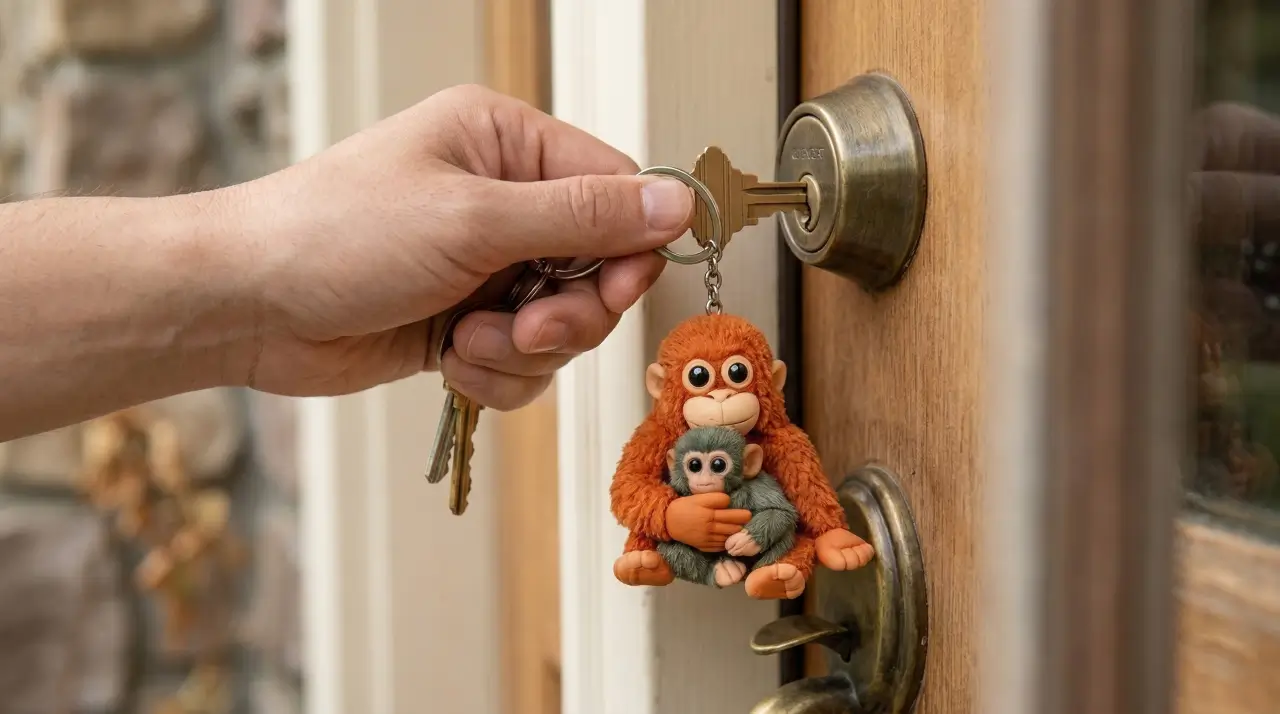 Protect Punch The Monkey Keychain