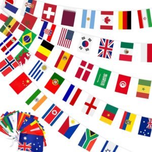 2026 World Cup 98FT 100 Countries String Flag